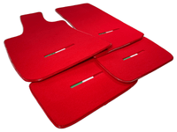 Red Floor Mats For Maserati Ghibli 2013-2022 Italy Edition - AutoWin