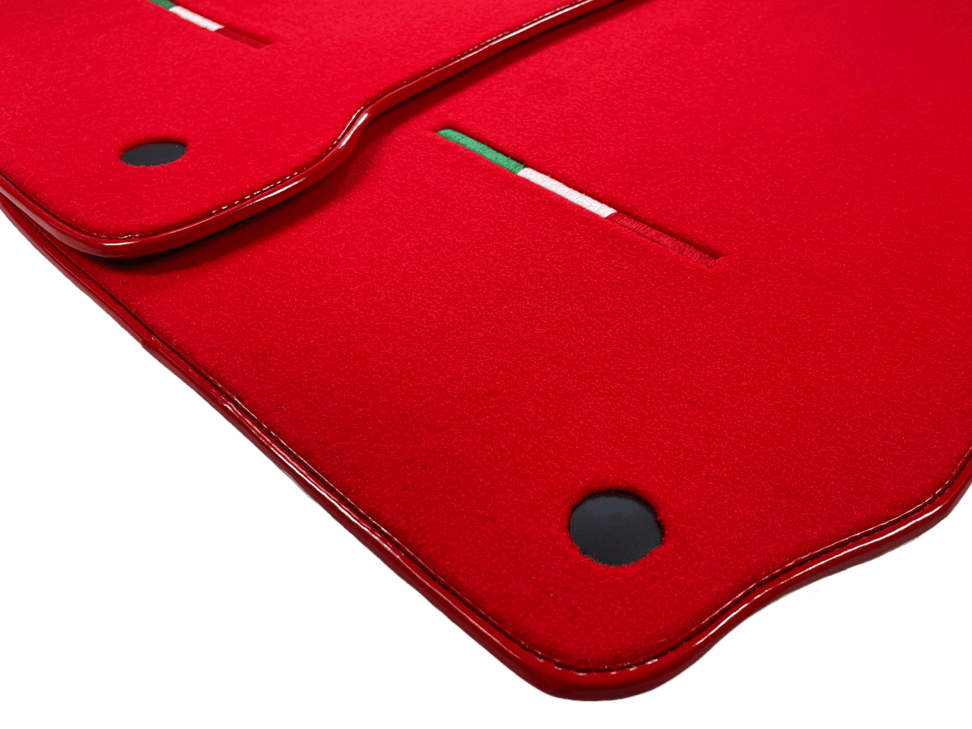 Red Floor Mats For Maserati Quattroporte IT Edition - AutoWin