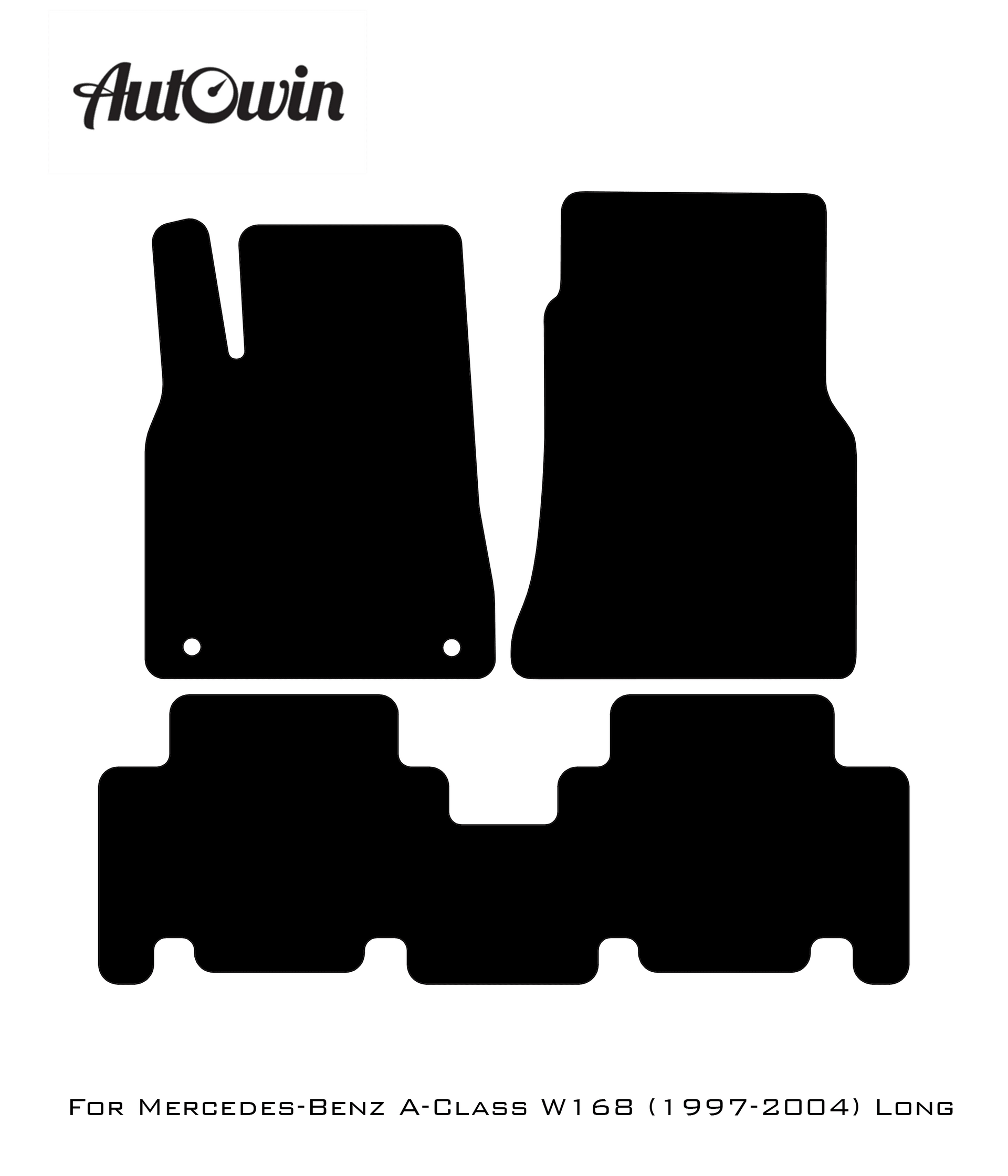 Red Floor Mats For Mercedes Benz A-Class W168 (1997-2004) | Limited Edition - AutoWin